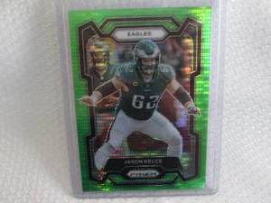 lot 147 image: 2023 Prizm Jason Kelce Green Prizm ...