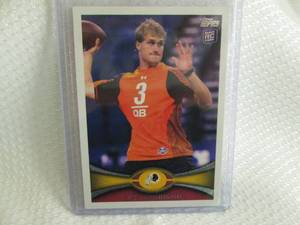 lot 166 image: 2012 Topps Kirk Cousins Rookie Card...