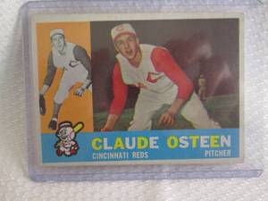 lot 169 image: 1960 Topps Claude Osteen Card...