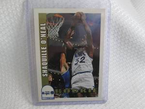 lot 173 image: 1992-93 NBA Hoops Shaquille ONeal ...