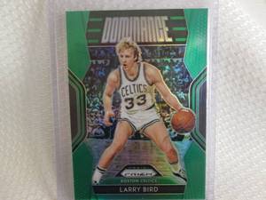 lot 185 image: 2018-19 Prizm Larry Bird Green Priz...