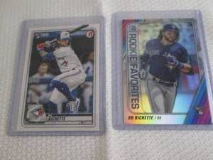 lot 189 image: 2020 Bowman & Chrome Bo Bichette Ro...