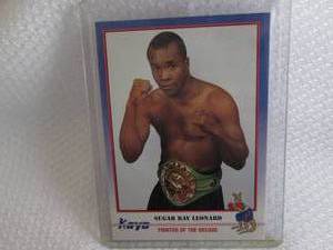 lot 226 image: 1991 Kayo Sugar Ray Leonard Card...