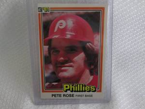 lot 234 image: 1981 Donruss Pete Rose Card...