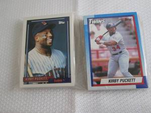 lot 239 image: 1990 &1992 Topps Minnesota Twins Te...