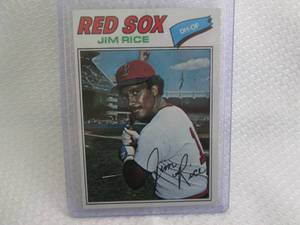 lot 242 image: 1977 Topps Jim Rice Card...
