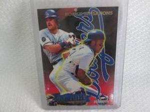 lot 243 image: 1993 Fleer Mike Piazza Rookie Sensa...