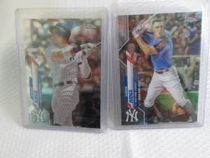 lot 2 image: 2020 Topps Chrome Aaron Judge Cards...