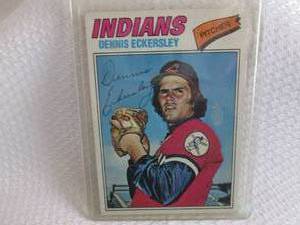 lot 33 image: 1977 Topps Dennis Eckersley Card...