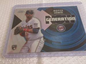 lot 36 image: 2022 Topps Chrome Royce Lewis Rooki...