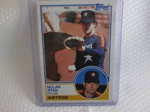 lot 58 image: 1983 Topps Nolan Ryan Card...