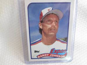 lot 73 image: 1989 Topps Randy Johnson Rookie Car...