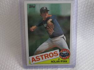 lot 89 image: 1985 Topps Nolan Ryan Card...