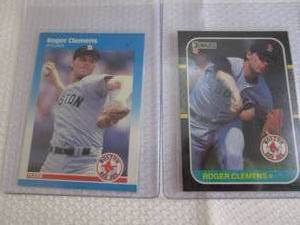 lot 93 image: 1987 Fleer Topps & Donruss Roger Cl...