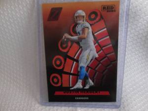 lot 94 image: 2022 Zenith Justin Herbert Red Zone...