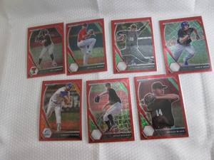 lot 107 image: 2021 Prizm Draft Picks Red Ice Priz...