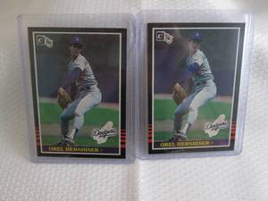 lot 108 image: 1985 Donruss Orel Hershiser Rookie ...