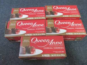 lot 271 image: 5- 6.6 oz Queen Anne Cordial Cherri...