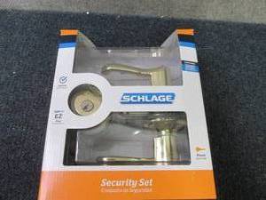 lot 321 image: Schlage F51A FLA 505 Flair Lever Ke...