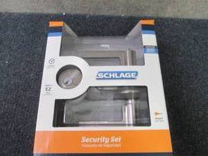 lot 323 image: Schlage Accent Satin Nickel Single-...
