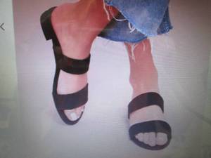 lot 370 image: Lulus Size 7.5 Devin Black Suede S...