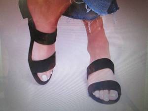 lot 371 image: Lulus Size 7.5 Devin Black Suede S...
