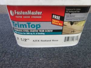 lot 383 image: FastenMaster TrimTop Stainless Stee...