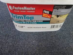 lot 387 image: FastenMaster TrimTop Stainless Stee...