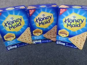 lot 417 image: 3-14.4 oz Honey Maid Graham Cracker...