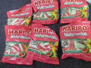 lot 434 image: 6- 4.1 oz Haribo Watermelon...