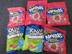 lot 445 image: Nerds Gummy Clusters, Jolly Rancher...