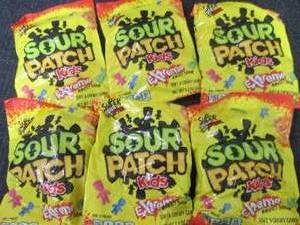 lot 465 image: 6- 7.2 oz Sour Patch Kids Extreme...