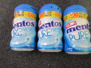 lot 472 image: 3- 100ct Mentos Pure Fresh Gum...