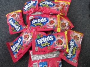 lot 493 image: 12- 3 oz Nerds Gummy Clusters...