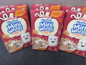 lot 505 image: 6- 14.3 oz Kelloggs Pumpkin Pie Sp...