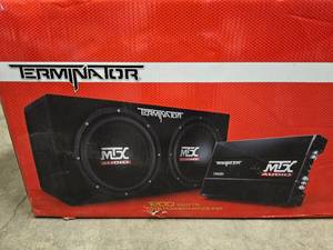 MTX Terminator TNP212D2 Subwoofer and amplifier system (Retail value over $300.00)
