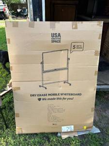 Unopened Standing Mobile Dry Erase Board