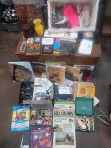 large lot of craft supplies, greeting cards, and more