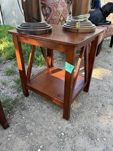One Square End Table (items on top or around not included)