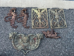 6 Metal Garden Angel decor