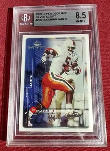 lot 5 image: 1999 Upper Deck Edgerrin James Rookie Card - BGS 8.5