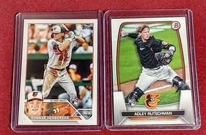 lot 6 image: 2023 Gunnar Henderson & Adley Rutschman Rookie Cards