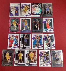 lot 7 image: (17) LA Lakers Cards - LeBron, Etc