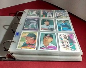 lot 9 image: Heavy Album of 1980s Baseball Cards