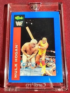 lot 10 image: 1991 Classic Hulk Hogan Trading Card
