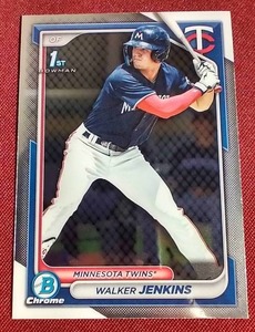 lot 17 image: 2024 Bowman Chrome Walker Jenkins 1st Bowman Card