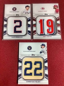 lot 33 image: (3) Manufactured Patch Cards  Nice Players