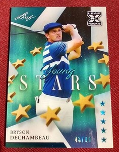lot 48 image: 2021 Leaf Bryson Dechambeau Rookie Card - #d99