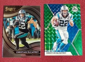 lot 55 image: (2) Nice Christian McCaffrey Cards