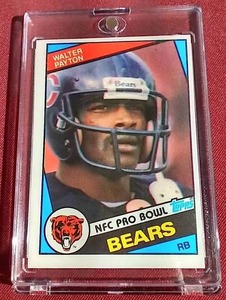 lot 58 image: 1984 Topps Walter Payton Card